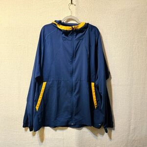 Puma XXL Teal and Yellow Training/Running Hooded Lightweight Jacket
